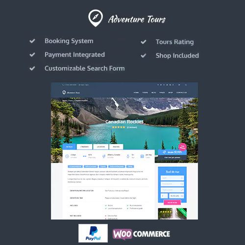 Adventure Tours 4.1.6 – WordPress Tour/Travel Theme