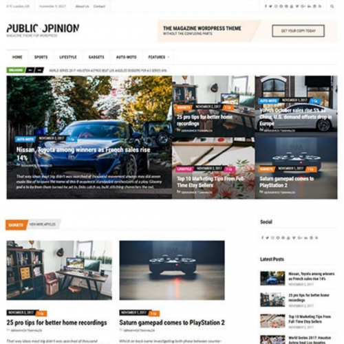 CSS Igniter Public Opinion WordPress Theme