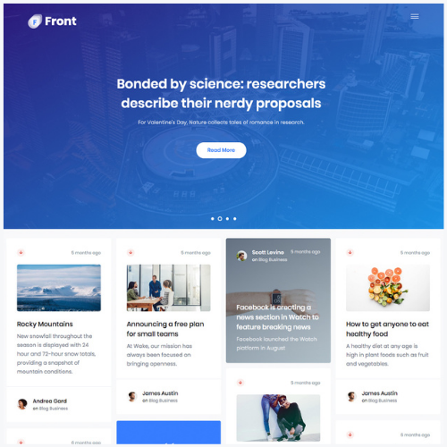 Front - Multipurpose Business WordPress Theme