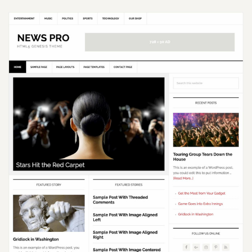 StudioPress News Pro Genesis Child-Theme