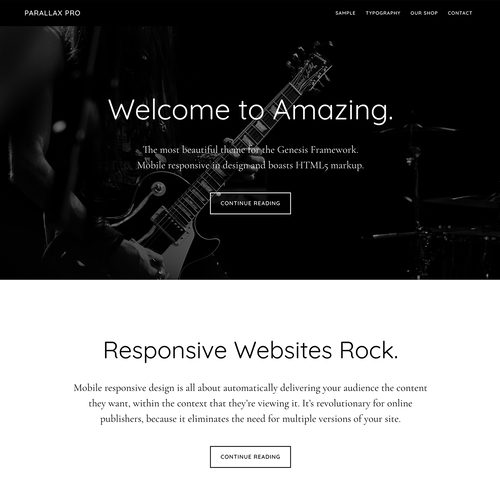 StudioPress Parallax Pro Genesis Child-Theme
