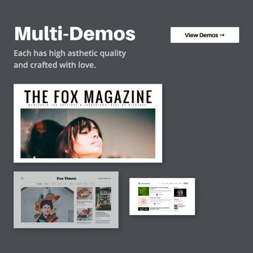 The Fox - Minimal BlogMagazine Theme For Creators