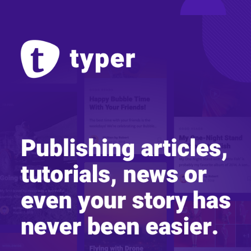 Typer - Fastest WordPress Theme for blog or multi-author platform