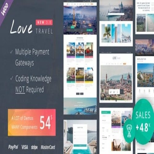 Love Travel 4.2 – Creative Travel Agency WordPress