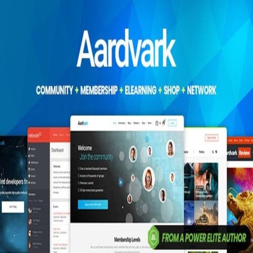 Aardvark 4.35 - BuddyPress, Membership & Community Theme Version