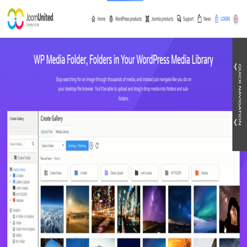 JoomUnited WP Media Folder + All Addons 5.3.18
