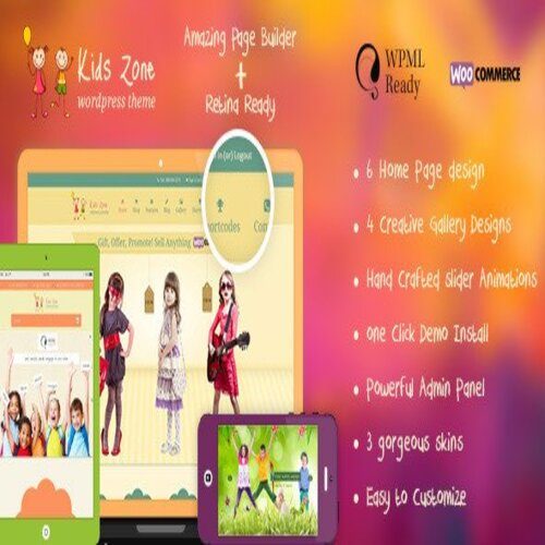 Kids Zone 5.4 – Children & Kids WordPress Theme