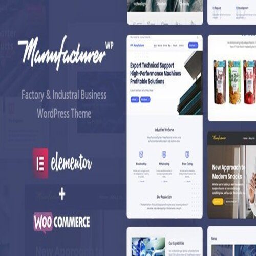 Manufacturer 1.3.4 - Factory and Industrial WordPress Theme