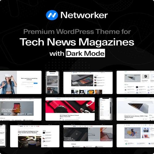 Networker 1.1.6 - Tech News WordPress Theme with Dark Mode