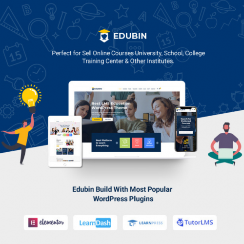 Edubin 8.13.19 – Education LMS WordPress Theme
