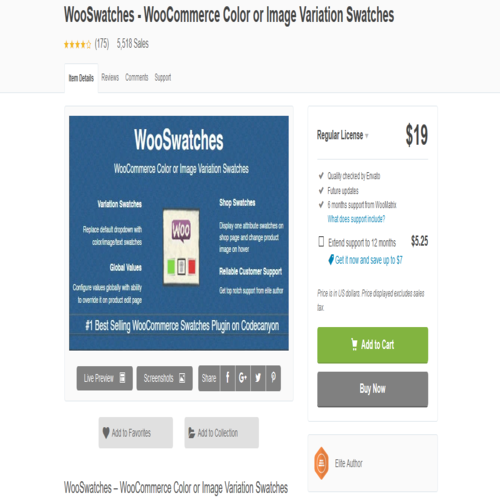 WooSwatches 3.4.7 – Woocommerce Color or Image Variation Swatches