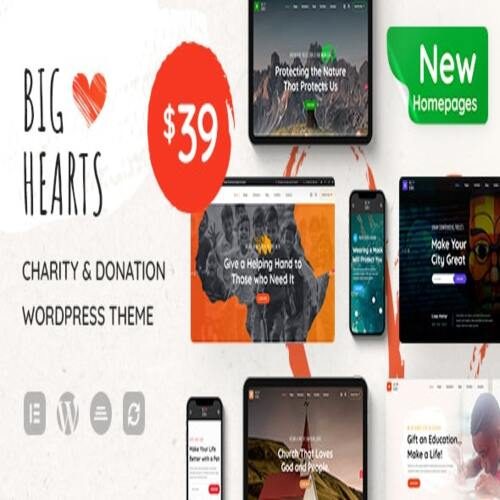 BigHearts 1.2.4 – Charity & Donation WordPress Theme