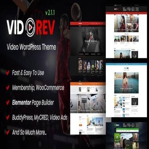 VidoRev 2.9.9.9.9.2 – Video WordPress Theme