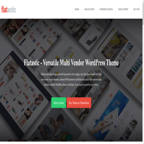 Flatastic 1.8.8 - Versatile Multi Vendor WordPress Theme